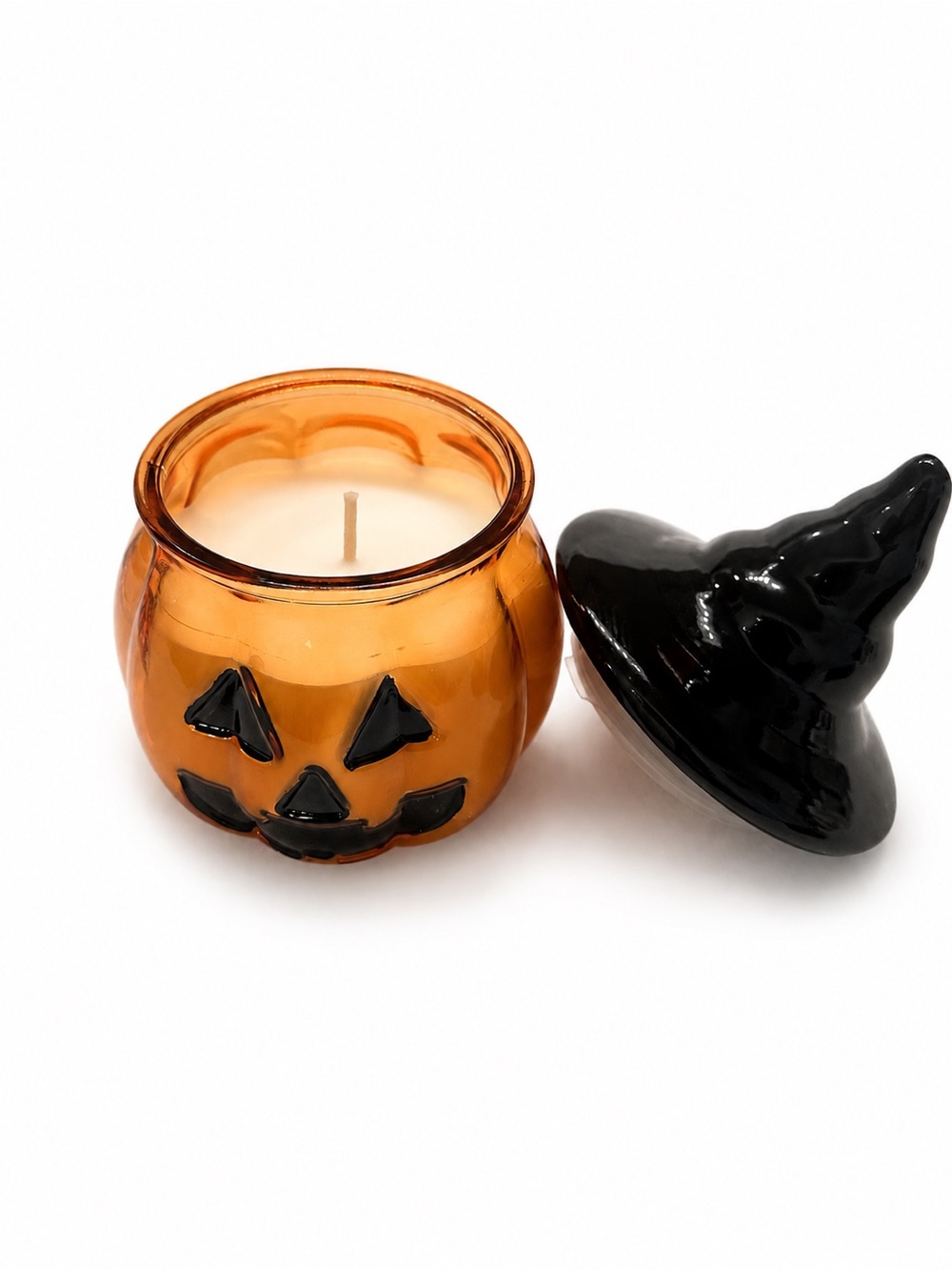 🎃Halloween Pumpkin Jack-O'-Lantern Scented Candle with Witch Hat Lid 12oz 🎃